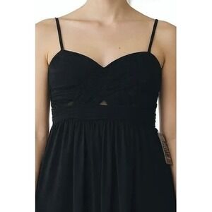 NWT Arden B Black High Low Dress Sleeveless Party Cocktail Formal Dress Sz L